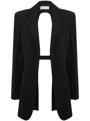 Victoria Beckham blazer à dos ouvert - Noir