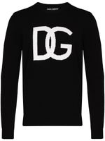 Dolce & Gabbana pull à logo DG - Noir