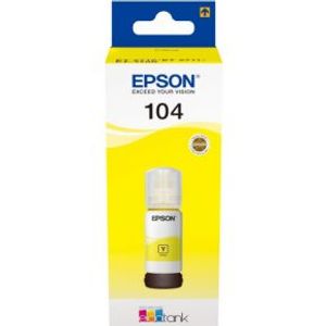 Epson 104 EcoTank 65ml Geel schrijf- en tekeninkt