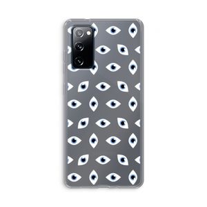 Eyes pattern: Samsung Galaxy S20 FE / S20 FE 5G Transparant Hoesje