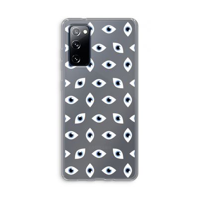 Eyes pattern: Samsung Galaxy S20 FE / S20 FE 5G Transparant Hoesje