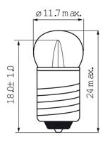 Bosma Lamp 6V 0.05 E10 fiets achter