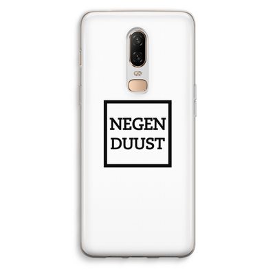 Negenduust vierkant: OnePlus 6 Transparant Hoesje
