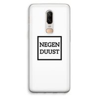 Negenduust vierkant: OnePlus 6 Transparant Hoesje