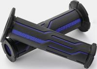 DAYTONA handvat "d-line" rubber grip d-lin sw/bl 125 open