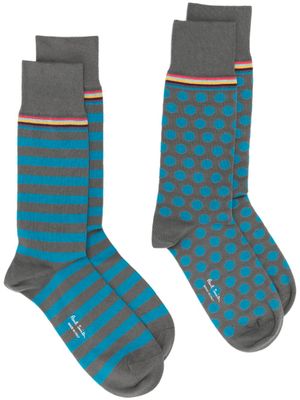 Paul Smith lot de chaussettes Marius en coton - Gris