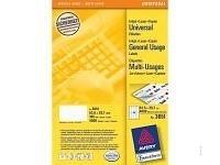 Avery Universal Labels, White 52,5x29,7mm (200) etiket 8000 stuk(s)