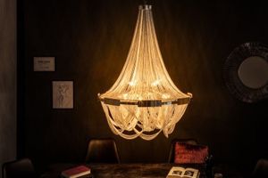 Extravagante kroonluchter ROYAL XL 70cm zilveren hanglamp - 39096