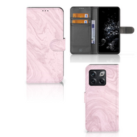 OnePlus 10T Bookcase Marble Pink - Origineel Cadeau Vriendin - thumbnail