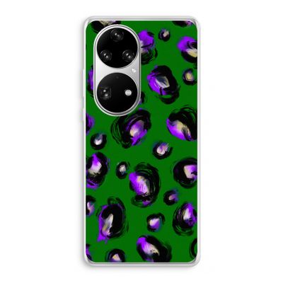 Green Cheetah: Huawei P50 Pro Transparant Hoesje