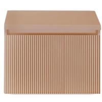 Frozen 3D Badmeubelset 60 cm - Greeplijst in Kleur - Inclusief Wastafelbovenblad Peach