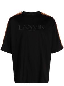 Lanvin Curb lace-embellished T-shirt - Noir