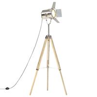 VidaXL Vloerlamp driepoot 140 cm massief mangohout
