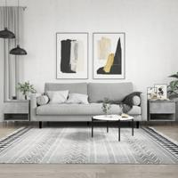 Salontafels 2 st 50x46x50 cm bewerkt hout betongrijs - thumbnail