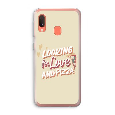 Pizza is the answer: Samsung Galaxy A20e Transparant Hoesje
