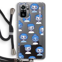 Gezichtjes: Xiaomi Redmi Note 10S Transparant Hoesje met koord