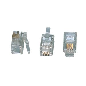 Valueline TEL-0002 kabel-connector RCA (F) Transparant