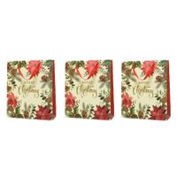 3x stuks grote kerst cadeautas/tas voor kerstcadeautjes Merry Christmas 72 cm - thumbnail