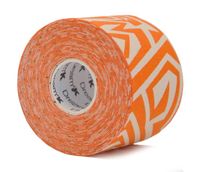 Dream K tape Tribe 5 cm x 5 meter oranje-wit - thumbnail