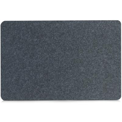 Zeller Placemats van vilt - 4x - donkergrijs - 45 x 30 cm - Rechthoekig - Borden onderleggers Zeller Placemats van vilt - 4x - donkergrijs - 45 x 30 cm - Rechthoekig - Borden onderleggers