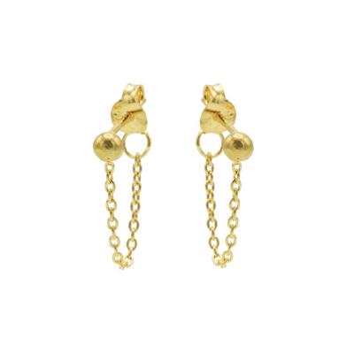 Karma Oorbellen Chain Ball Goud