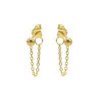 Karma Oorbellen Chain Ball Goud