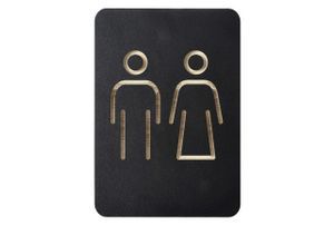 Pictogram Europel man/vrouw zwart