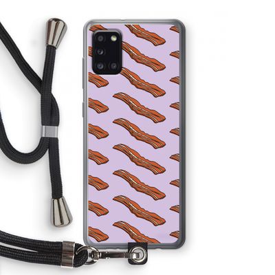 Bacon to my eggs #2: Samsung Galaxy A31 Transparant Hoesje met koord