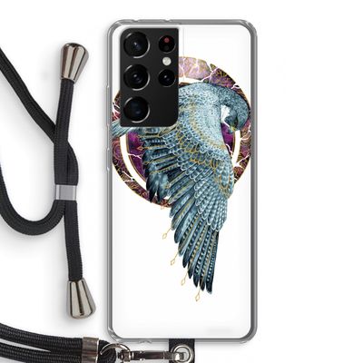 Golden Falcon: Samsung Galaxy S21 Ultra Transparant Hoesje met koord
