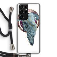 Golden Falcon: Samsung Galaxy S21 Ultra Transparant Hoesje met koord