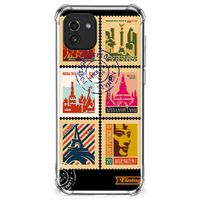 Samsung Galaxy A03 Telefoonhoesje met valbescherming Postzegels - thumbnail