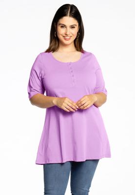 Yoek Tuniek flare fit | Licht Paars | Maat 42/44