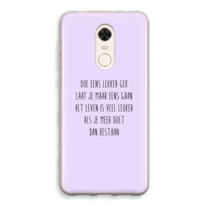 Gek: Xiaomi Redmi 5 Transparant Hoesje
