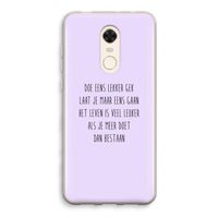 Gek: Xiaomi Redmi 5 Transparant Hoesje