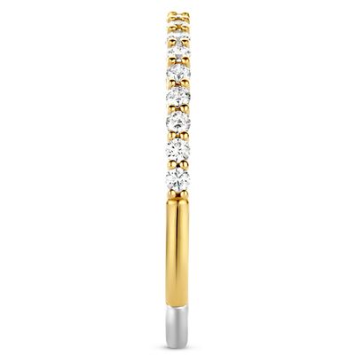 TI SENTO-Milano 12268ZY Ring zilver-zirconia goudkleurig-wit 1,5 mm