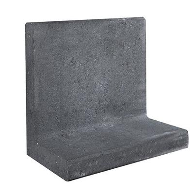 L-element zwart 50x40 voet 30 cm - Gardenlux