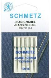 Schmetz Jeans Naalden Dikte 90 - 1 x 5 Naalden op kaart