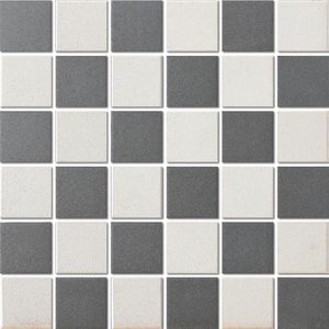 Tegelsample: The Mosaic Factory London vierkante mozaïek tegels 31x31 chessboard super wit