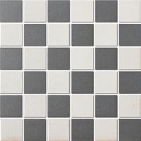 Tegelsample: The Mosaic Factory London vierkante mozaïek tegels 31x31 chessboard super wit