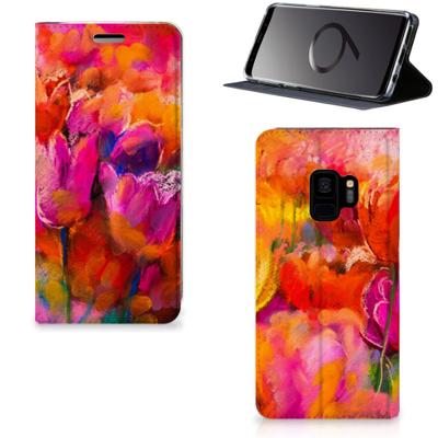 Bookcase Samsung Galaxy S9 Tulips Bookcase Samsung Galaxy S9 Tulips
