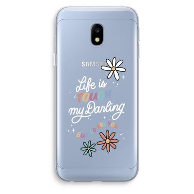 Tough Life: Samsung Galaxy J3 (2017) Transparant Hoesje