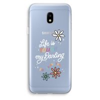Tough Life: Samsung Galaxy J3 (2017) Transparant Hoesje