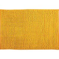 MSV Badkamerkleed/badmat tapijtje voor op de vloer - saffraan geel - 50 x 80 cm - Microvezel - Badmatjes