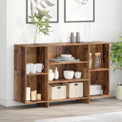 Dressoir met plank Oud hout 120 x 30 x 75 cm Bewerkt hout