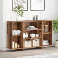 Dressoir met plank Oud hout 120 x 30 x 75 cm Bewerkt hout