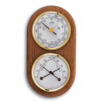 TFA Dostmann Analoog weerstation - eikenhout - barometer - hygrometer - thermometer - voor binnen