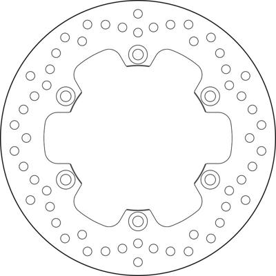 BREMBO Serie Oro remschijf, remschijven voor de moto, vast 68B407M5