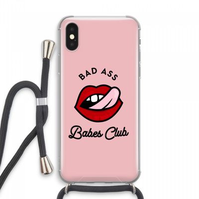 Badass Babes Club: iPhone XS Max Transparant Hoesje met koord