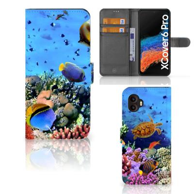 Samsung Galaxy Xcover 6 Pro | Telefoonhoesje | Met pasjeshouder | Vissen