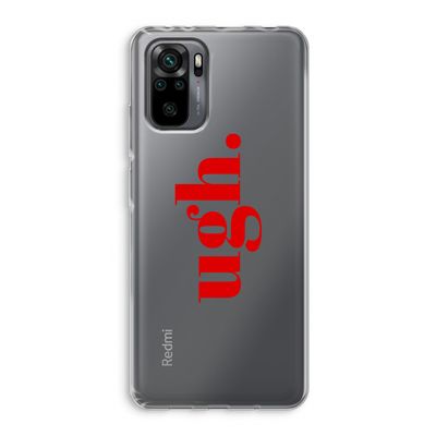 Ugh: Xiaomi Redmi Note 10 Pro Transparant Hoesje
